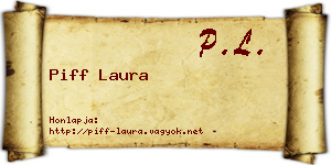 Piff Laura névjegykártya